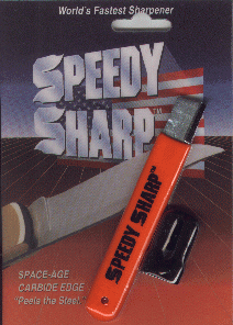 The Original Speedy Sharp Carbide Sharpener, Knife Sharpener, red