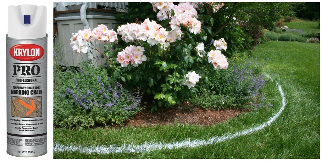 Use spray chalk to define borders