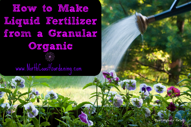 how to make liquid fertilizer from granular organic